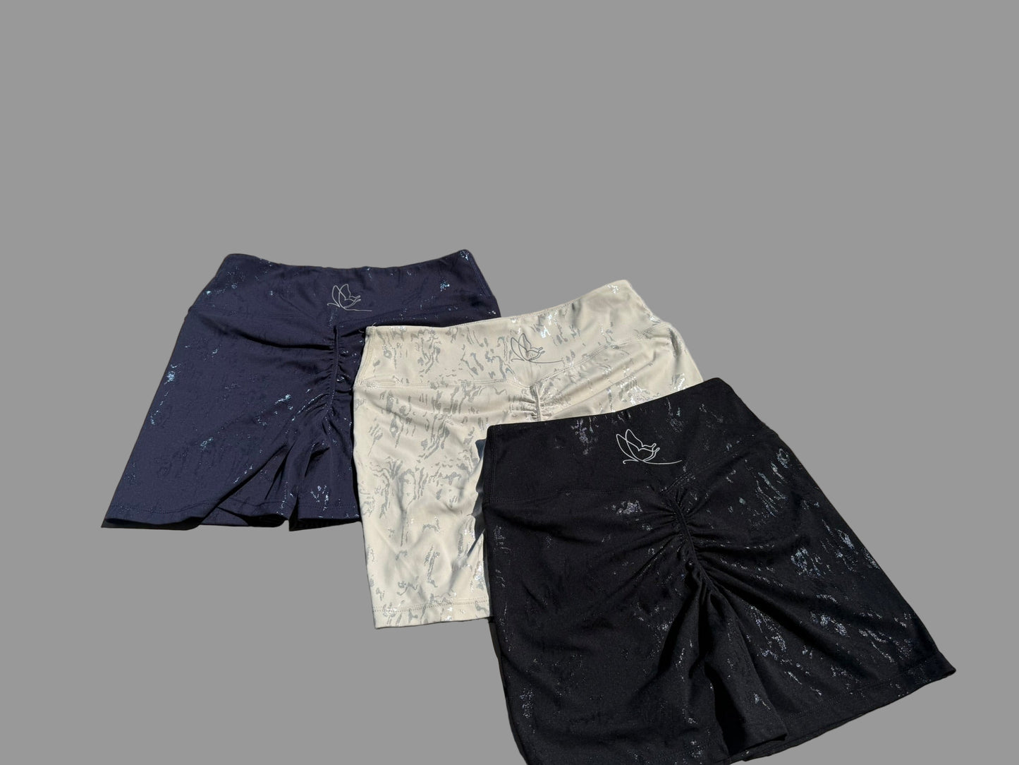 SHIMMER BIKER SHORTS